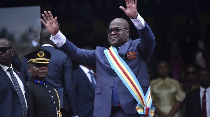 Congo’s President Felix Tshisekedi is sworn into office following disputed reelection