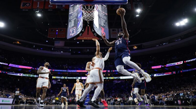 NBA: Embiid scores 70 points to lead 76ers past Spurs