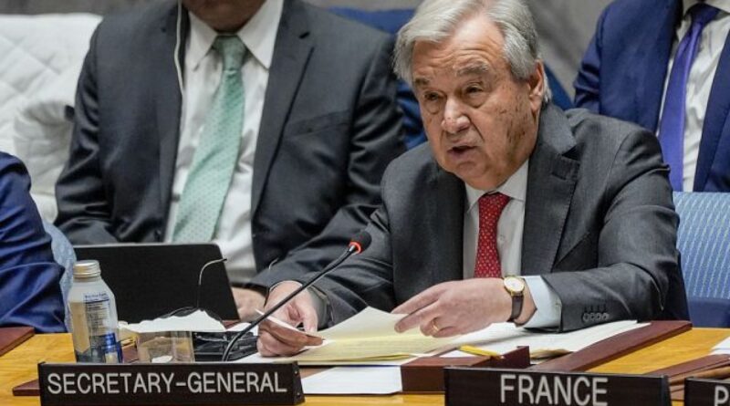 UN chief warns that “empty bellies fuel unrest”