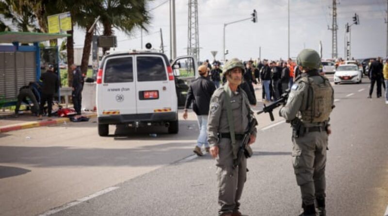 2 killed, 4 injured in shooting attack near Tel Nof airbase in central Israel