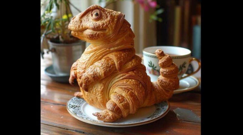 That Dinosaur Croissant Going Viral Right Now Is Tragically Fake