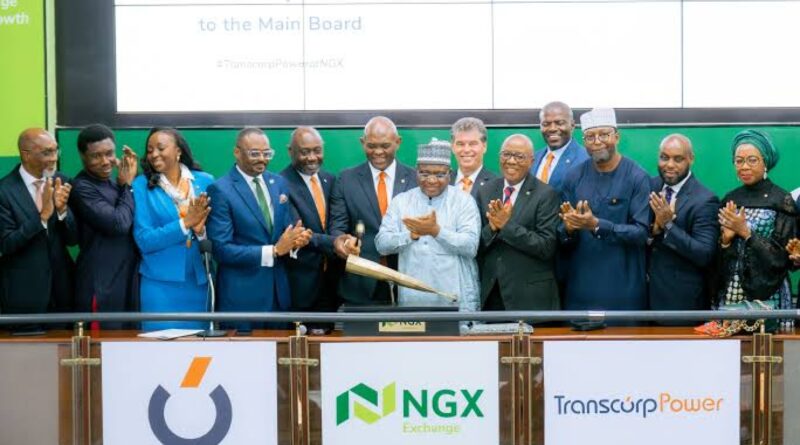 Transcorp Power Lists on the Nigerian Exchange; Gains 10% First Day of Trading