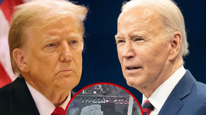 Donald Trump Shares Video of Joe Biden Restrained, Hogtied On Back Of Truck