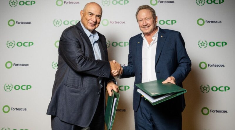 Morocco: OCP and Fortescue to Partner to Develop Green Energy,  Hydrogen and Ammonia in Morocco