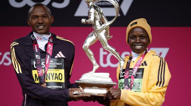 London Marathon: Women’s-only world record, Kenyan double victory