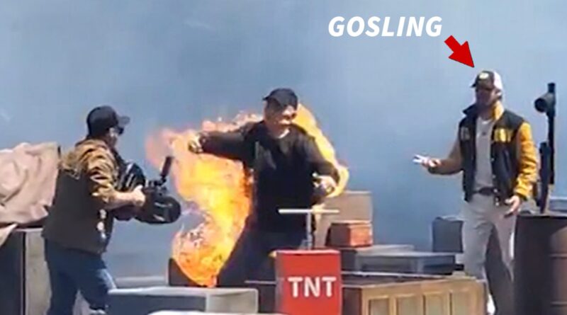 Ryan Gosling’s Surprise Appearance At Universal Studios Stunt Show