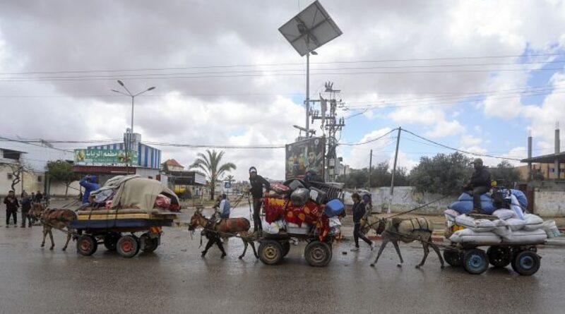 Panic in Rafah as Israel drops warning of imminent offensive in leaflets across town