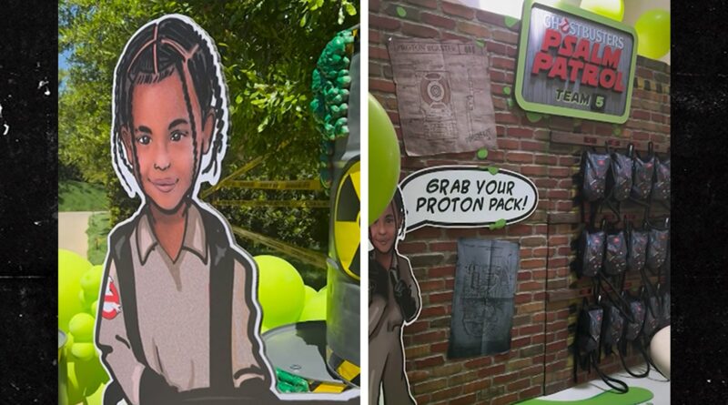 Kim Kardashian Throws Son Psalm ‘Ghostbusters’-Themed Birthday Party