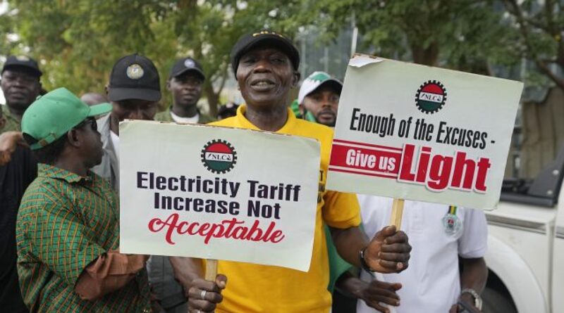 Nigeria: Unions protest electricity price hike following removal of subsidies