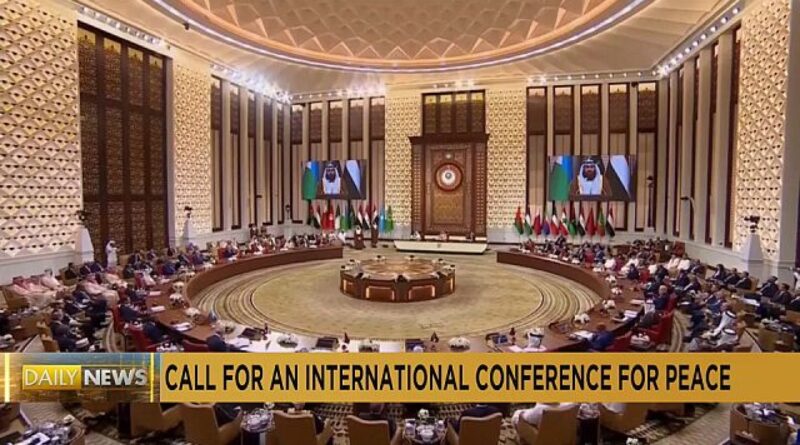 Arab League calls for conference for peace in the Middle East