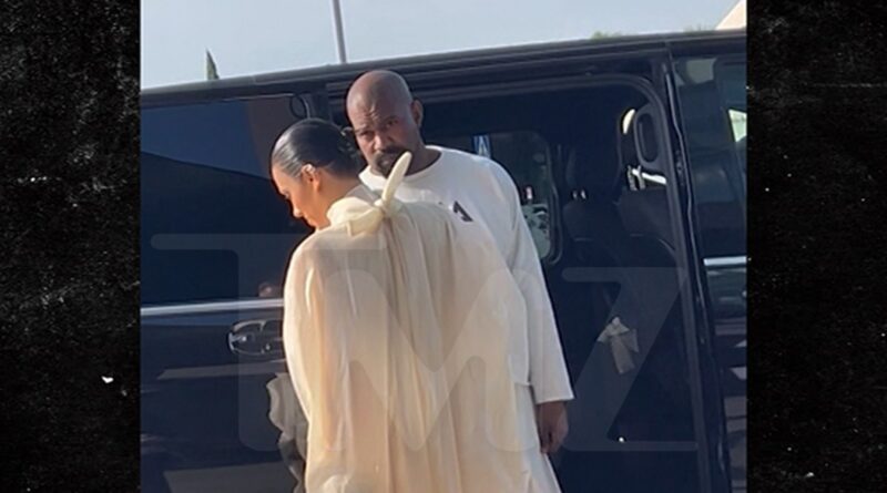 Kanye West and Fully-Clothed Bianca Censori Show Up At Italian Airport