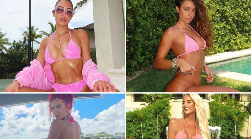 Hot Stars Doused In Pink Bikinis … It’s Pink Perfection!