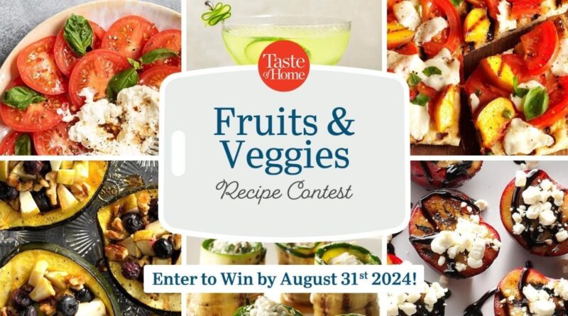 Eat More Fruits & Veggies Recipe Contest Announcement