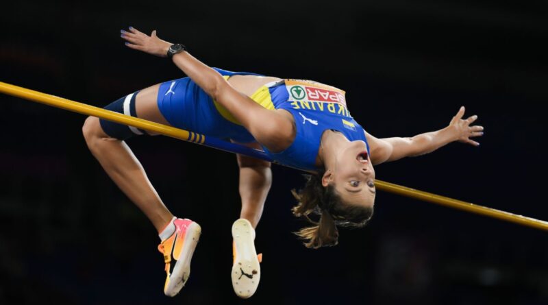 Ukrainian sets women’s high jump world record