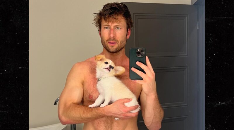 Glen Powell Shows Off His Cute Puppy, Hot Body