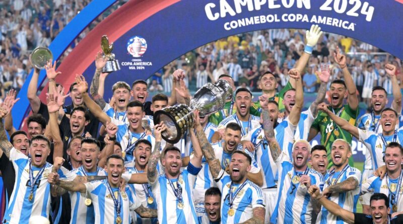 Argentina edge Colombia to win record 16th Copa