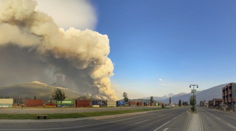 Fast-moving wildfire in Canadian Rockies ravages the town of Jasper