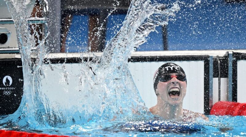 Ledecky wins eighth gold, eyes 2028 L.A. Games