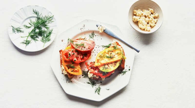 Tomato Toast With Blue Cheese Butter