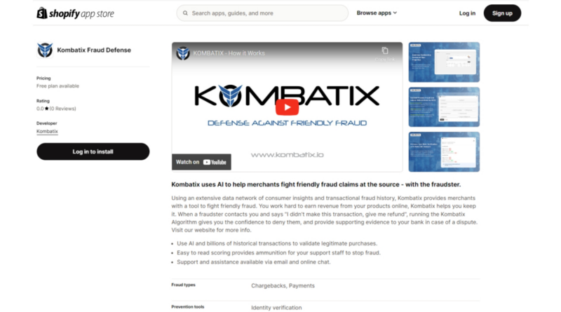 Kombatix Launches Shopify App to Protect Merchants from Friendly Fraud and Refund Abuse