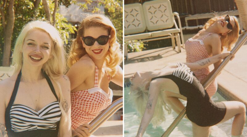 Viola Odette Harlow & Mila Molinari Go Demure Summer In Classic Swimsuits