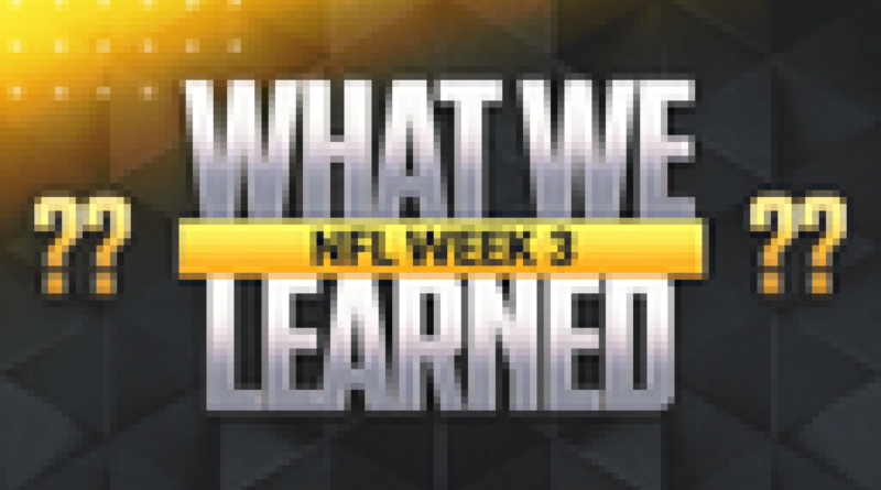 NFL Week 3: Are Vikings best in league? What we learned from Sunday games