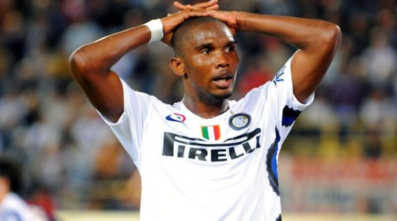 Why has Samuel Eto’o been sanctioned by FIFA?