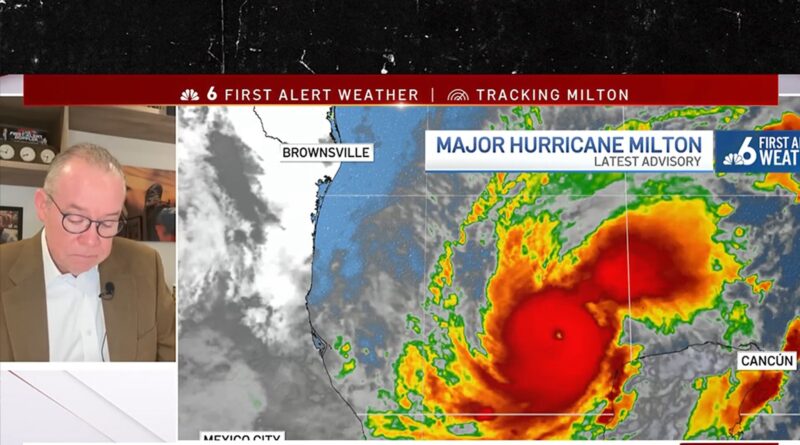 Meteorologist Gets Emotional Reporting on Hurricane Milton, ‘Just Horrific’