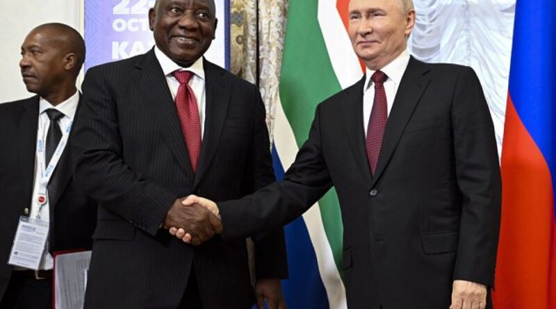 Vladimir Putin holds bilateral talks with Cyril Ramaphosa on sidelines of BRICS summit