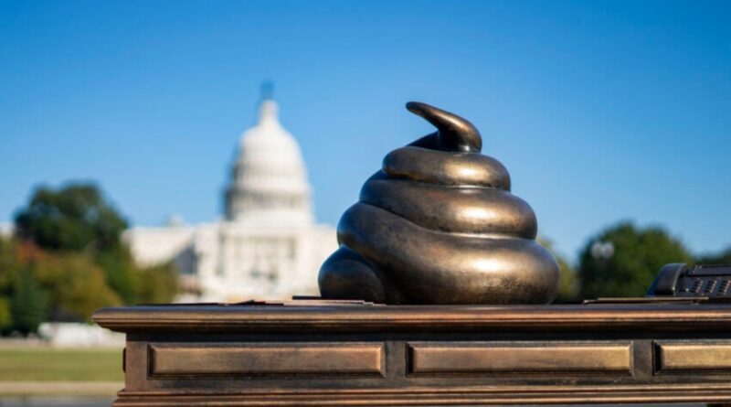 Poop statue appears on the National Mall to ‘honor’ Jan. 6 rioters