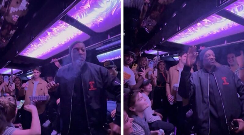 Snoop Dogg Surprises Fans on Random Party Bus, Dances & Smokes