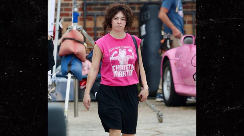 Sydney Sweeney Wears Pink Boxing Gear on Movie Set of Christy Martin Biopic