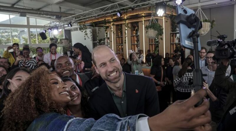 South Africa: Prince William meets young environmentalists