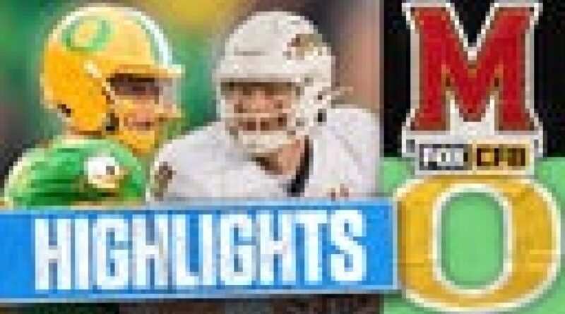 Maryland Terrapins vs. No. 1 Oregon Ducks Highlights | FOX College Football