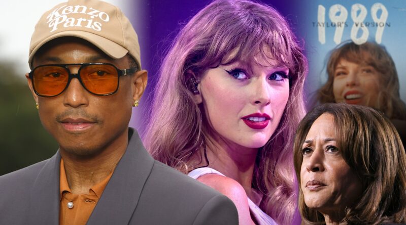 Pharrell Williams Denies Dissing Taylor Swift’s Kamala Harris Endorsement