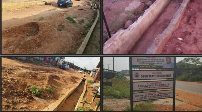 Residents decry neglect of road projects in Ilesa