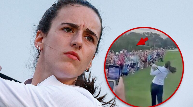 Caitlin Clark Nearly Drills Spectators With Errant Golf Shot