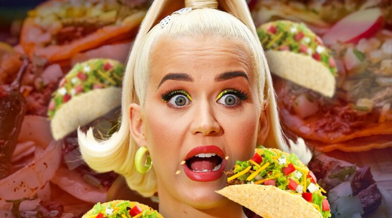 Katy Perry Gulps Down Tacos at Restaurant in Mexico