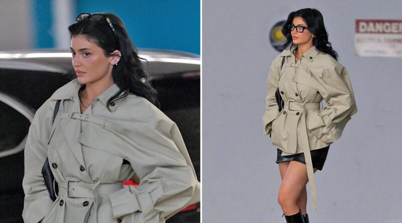 Kylie Jenner Pulls Off Hot and Brainy Look in Glasses, Miniskirt