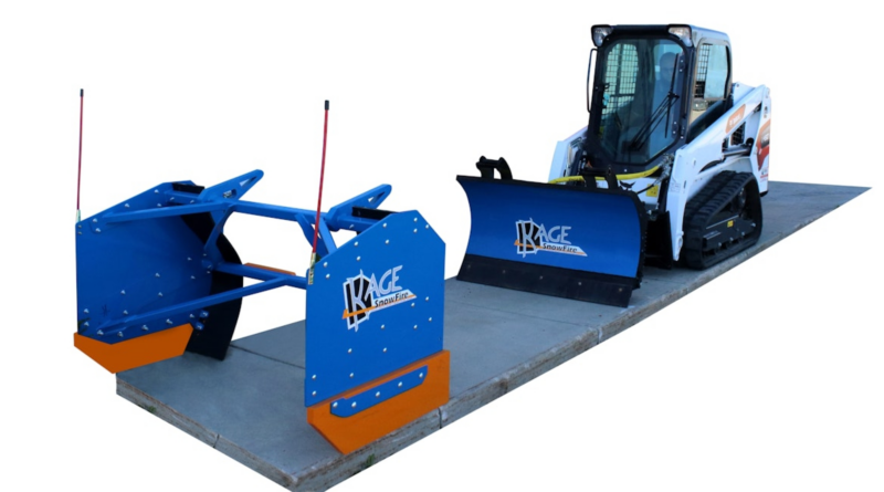 Clear Sidewalks with Kage’s 54-Inch SnowFire Plow and Pusher System