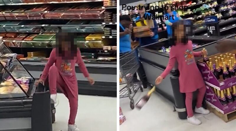 Child Throws Tantrum in Walmart, Makes Huge Mess, on Video