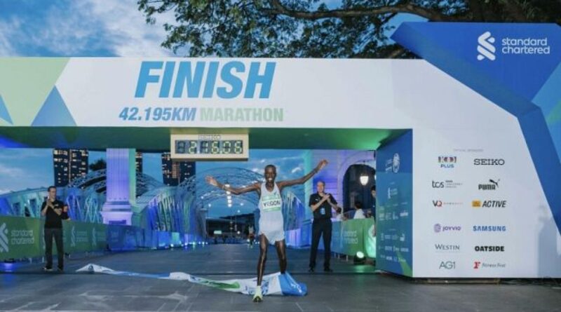 Kenya’s Yegon and Ethiopia’s Jifar win marathon in Singapore