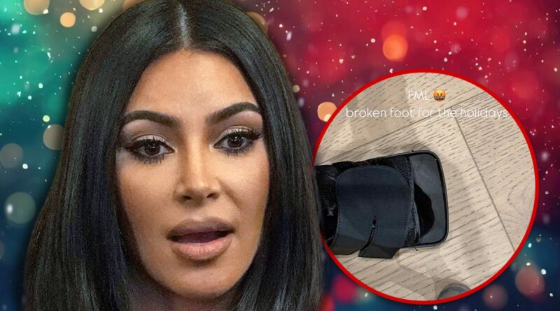 Kim Kardashian Shares Pic of Broken Foot Ahead of Holiday Festivities