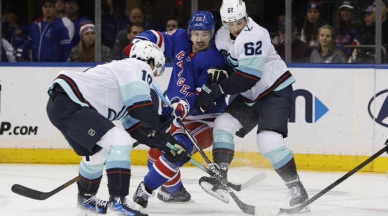 NHL roundup: Kraken rally past reeling Rangers for 7-5 win