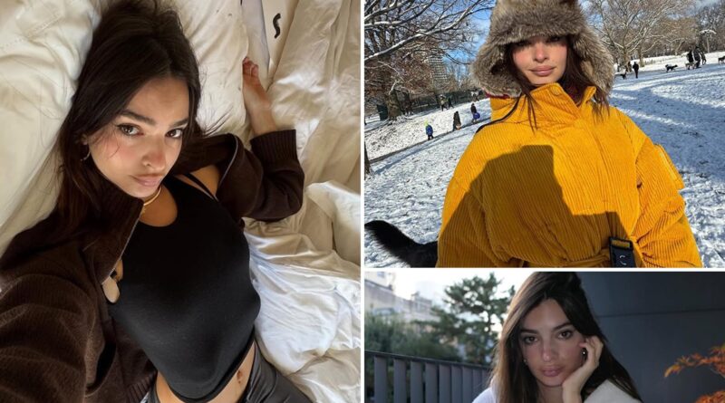 Emily Ratajkowski Looks Merry Throughout Her Dashing December