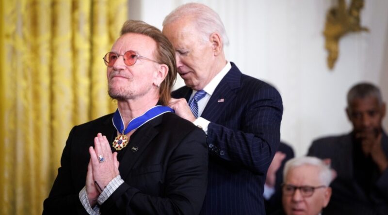 U2’s Bono Among 19 Honorees to Receive Presidential Medal of Freedom in 2025