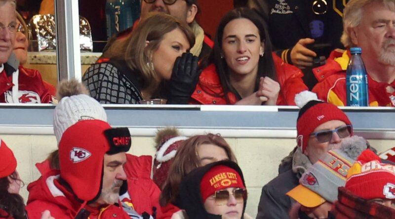 Taylor Swift and Caitlin Clark Share Hugs, High Fives at Chiefs Game