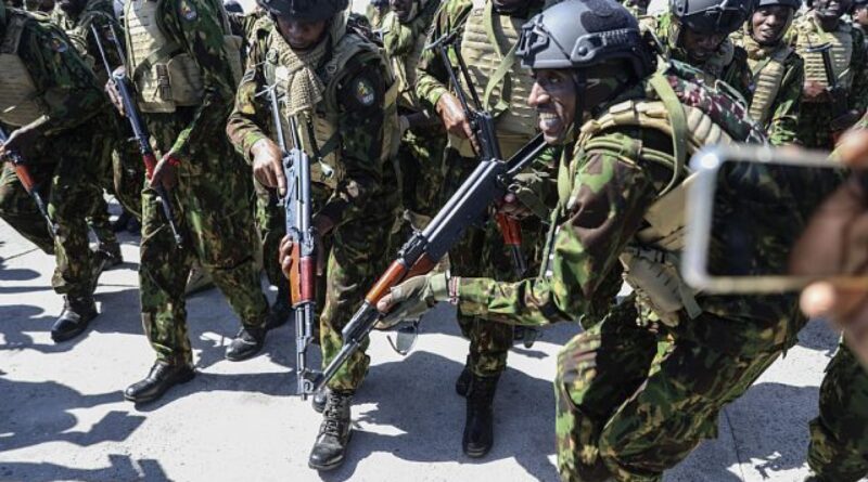 Kenyan police patrol streets of Haitian capital