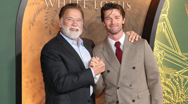 Arnold Schwarzenegger Shows Love For Son Patrick At ‘The White Lotus’ Premiere