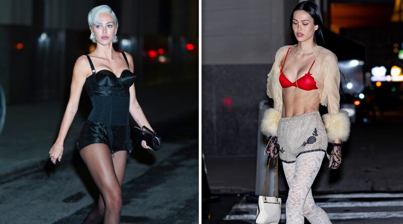 Delilah Hamlin and Amelia Hamlin Heat Up NYC in Sexy Lingerie